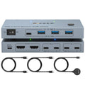 NW-KVMC212H 4K 60Hz USB-C / Type-C Ports Dual Monitor KVM Switch, NW-KVMC212H