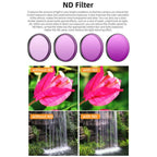 For DJI Osmo Action 6 Sunnylife Camera Lens Filter, Black Mist 1/4, CPL, MCUV, ND8, ND16, ND32, ND64, NIGHT, 3 in 1 Light Shadow, 4 in 1 Mixed Filter, 4 in 1 ND, 6 in 1 Mixed Filter, 8 in 1 Mixed Filter