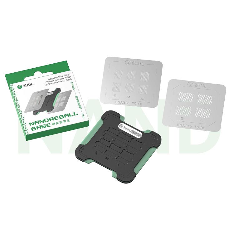 2UUL BH16 NAND REBALL BASE Magnetic Dual-Sided Reballing Platform Set, 2UUL BH16