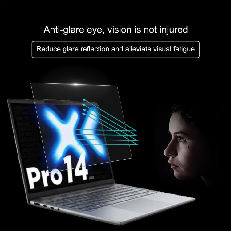 25pcs 9H Privacy Anti-Blue Light Tempered Glass Film, For Lenovo XiaoXin Pro 14 2025