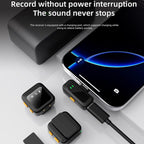 Q18 2 in 1 Lavalier Wireless Microphone, Type-C Plug, 8 Pin Plug