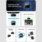 Q18 2 in 1 Lavalier Wireless Microphone, Type-C Plug, 8 Pin Plug
