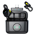 Q28 2 in 1 Lavalier Wireless Noise Cancellation Microphone, Type-C Plug, 8 Pin Plug