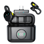 Q28 2 in 1 Lavalier Wireless Noise Cancellation Microphone, Type-C Plug, 8 Pin Plug