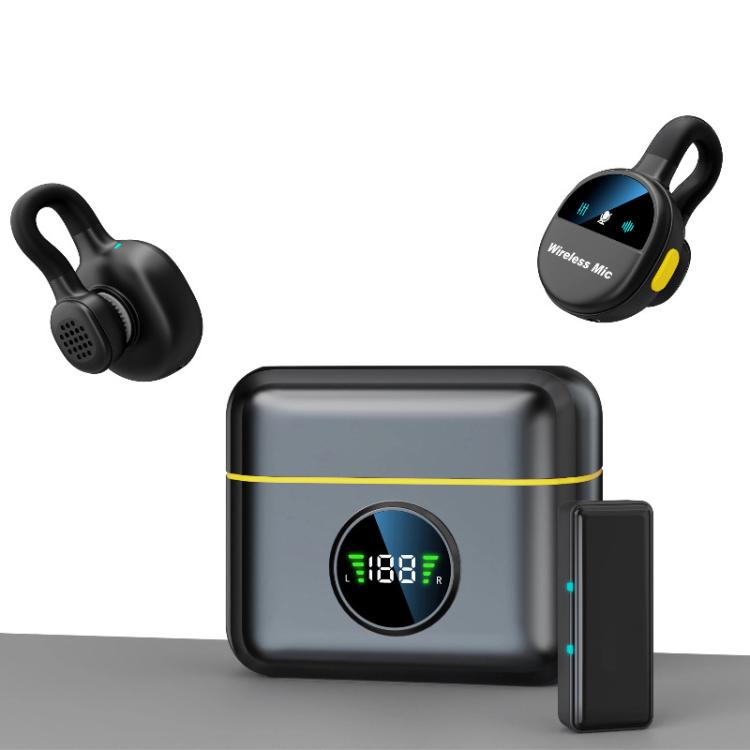Q28 2 in 1 Lavalier Wireless Noise Cancellation Microphone, Type-C Plug, 8 Pin Plug