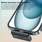 Q12 Type-C / 8 Pin 2 in 1 Lavalier Wireless Microphone, U-shaped RX