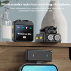 Q9 2 in 1 Lavalier Wireless ENC Microphone, Type-C Plug, 8 Pin Plug