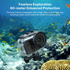 60m Underwater Waterproof Sealed Diving Shell, For DJI Osmo Action 6 60m Underwater