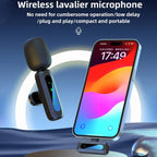 J3 Lavalier Wireless Microphone Noise Reduction Mini Mic, 1 Mic + Type-C Plug, 1 Mic + 8 Pin Plug