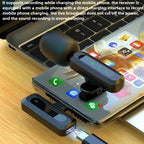 J3 Lavalier Wireless Microphone Noise Reduction Mini Mic, 1 Mic + Type-C Plug, 1 Mic + 8 Pin Plug