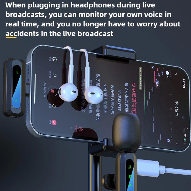 J3 Lavalier Wireless Microphone Noise Reduction Mini Mic, 1 Mic + Type-C Plug, 1 Mic + 8 Pin Plug