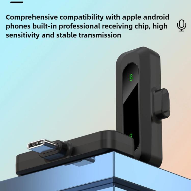 J3 Lavalier Wireless Microphone Noise Reduction Mini Mic, 1 Mic + Type-C Plug, 1 Mic + 8 Pin Plug