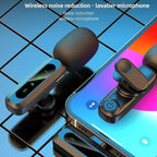 J3 2 in 1 Lavalier Wireless Microphone Noise Reduction Mini Mic, 2 Mics + Type-C Plug, 2 Mics + 8 Pin Plug