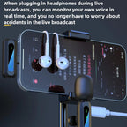 J3 2 in 1 Lavalier Wireless Microphone Noise Reduction Mini Mic, 2 Mics + Type-C Plug, 2 Mics + 8 Pin Plug