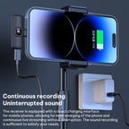 J1 Lavalier Wireless Microphone Noise Reduction Mini Mic, 1 Mic + Type-C Plug, 1 Mic + 8 Pin Plug