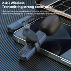 J1 Lavalier Wireless Microphone Noise Reduction Mini Mic, 1 Mic + Type-C Plug, 1 Mic + 8 Pin Plug