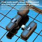 J1 Lavalier Wireless Microphone Noise Reduction Mini Mic, 1 Mic + Type-C Plug, 1 Mic + 8 Pin Plug