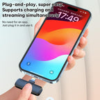 J1 2 in 1 Lavalier Wireless Microphone Noise Reduction Mini Mic, 2 Mics + Type-C Plug, 2 Mics + 8 Pin Plug