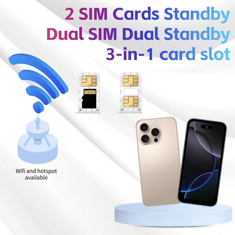 16 Pro Max, 1GB+16GB, 3.75 inch Android 8.1 MediaTek MT6580 Quad Core, Network: 3G, Dual SIM