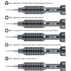 RELIFE RL-730 Steel Cannon King Classic Series Aluminum Alloy Screwdriver, Star 0.8, Phillips 1.5, Phillips 2.5, Y 0.6, Torx T1