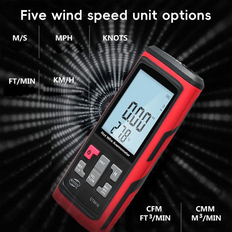 BENETECH GT8916 Handheld Thermal Anemometer, GT8916