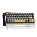AULA WIN68HE MAX Version 68 Keys RGB Wired Keyboard, WIN68HE Dark+Light+Yellow Wing Chun Magnetic Axis