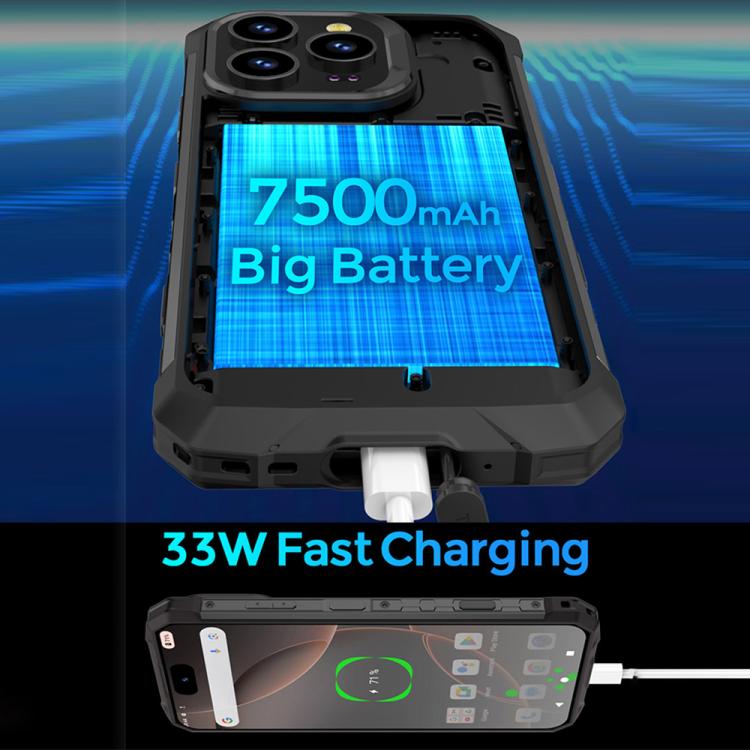 UNIWA F917 Rugged Phone, Night Vision, 6GB+128GB, 6.79 inch Android 14 MediaTek MT6769 Helio G85 Octa Core, Network: 4G, NFC, EU Plug, US Plug, UK Plug, AU Plug