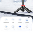 F07 410mm Mini Portable Wireless Remote Control Quadrapod Selfie Stick, No Fill Light, with 1pc D9 Fill Light, with 2pcs D9 Fill Lights
