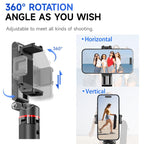 F07 410mm Mini Portable Wireless Remote Control Quadrapod Selfie Stick, No Fill Light, with 1pc D9 Fill Light, with 2pcs D9 Fill Lights
