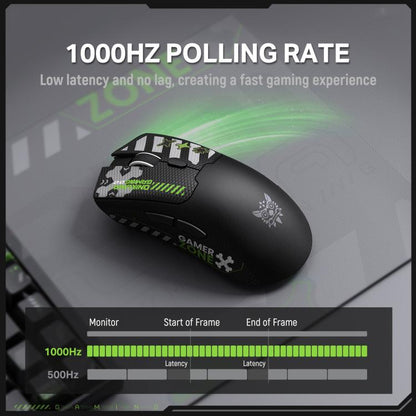 ONIKUMA DM01 12800DPI 2.4GHz + BT + Wired Tri-mode Gaming Mouse, DM01