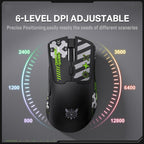 ONIKUMA DM01 12800DPI 2.4GHz + BT + Wired Tri-mode Gaming Mouse, DM01