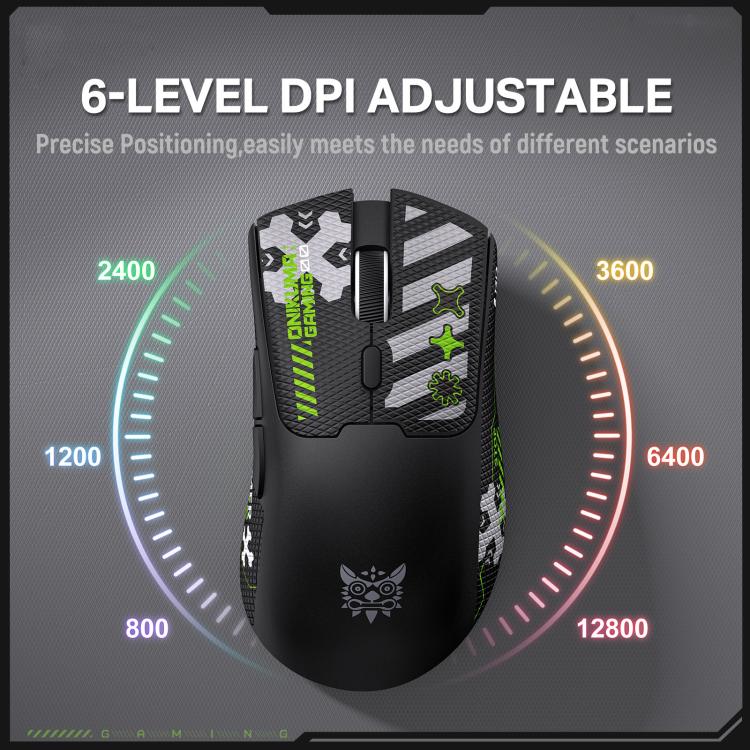 ONIKUMA DM01 12800DPI 2.4GHz + BT + Wired Tri-mode Gaming Mouse, DM01