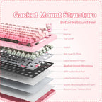 ONIKUMA MT707 82 Keys RGB Tri-mode Mechanical Gaming Keyboard