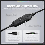 ONIKUMA X91 Over-ear Wired Earphone with Microphone