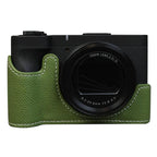 Palm Texture Vegan Leather Camera Half Case Base, For Canon PowerShot V1