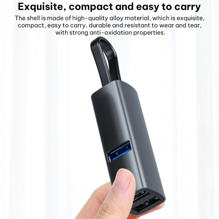 Portable Multi-Functional Dock Station HUB Adapter, USB to USB3.0 and Dual USB2.0, Type-C to USB3.0 and Dual USB2.0, USB to USB3.0, Dual USB2.0, SD, TF Card, Type-C to USB3.0, Dual USB2.0, SD, TF Card