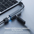 Portable Multi-Functional Dock Station HUB Adapter, USB to USB3.0 and Dual USB2.0, Type-C to USB3.0 and Dual USB2.0, USB to USB3.0, Dual USB2.0, SD, TF Card, Type-C to USB3.0, Dual USB2.0, SD, TF Card