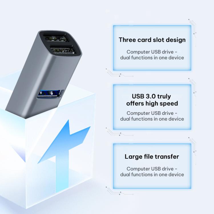 Portable Multi-Functional Dock Station HUB Adapter, USB to USB3.0 and Dual USB2.0, Type-C to USB3.0 and Dual USB2.0, USB to USB3.0, Dual USB2.0, SD, TF Card, Type-C to USB3.0, Dual USB2.0, SD, TF Card