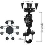 WUPP CS-1133A1 Motorcycle Four-claw X Shape Adjustable Mobile Phone Holder Bracket, Double Tap Buckle Version, CS-1133A1