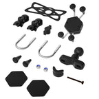 WUPP CS-1133A1 Motorcycle Four-claw X Shape Adjustable Mobile Phone Holder Bracket, Double Tap Buckle Version, CS-1133A1