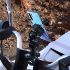 WUPP CS-1133A1 Motorcycle Four-claw X Shape Adjustable Mobile Phone Holder Bracket, Double Tap Buckle Version, CS-1133A1