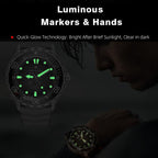 NORTH EDGE TRITON-TI Titanium Alloy Solar-powered Professional Outdoor Dive Watch