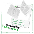 2UUL BG02 AB 0.3-0.85 Spacing Universal BGA Reballing Stencil