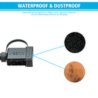 WUPP CS-1186B1 Motorcycle SAE Single USB Port Fast Charging Charger, CS-1186B1