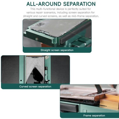 TBK 988A 360 Rotating Screen OCA Adhesive Removal Heating Separator, US Plug, UK Plug, AU Plug, EU Plug