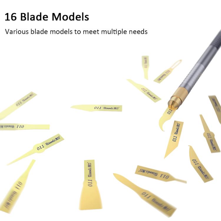 Qianli 011 16 in 1 Multi-Function Glue Removal Knife Set