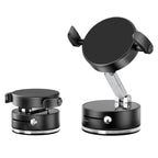 A9 Pro Foldable Clamp-type Nano Vacuum Magnetic 360-degree Rotation Car Phone Holder, A9 Pro (Black), A9 Pro (White)