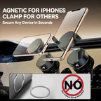 A9 Foldable Clamp-type Vacuum Magnetic 360-degree Rotation Car Phone Holder, A9 (Black), A9 (White)