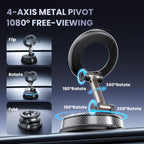 A13 Foldable Vacuum Strong Magnetic Car Phone Holder, A13 (Black), A13 (Orange), A13 (Silver)