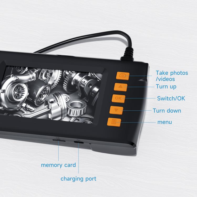 P210 4.3 inch HD Endoscope with Screen, 8mm Single Lens / 2m, 8mm Single Lens / 5m, 8mm Single Lens / 10m, 5.5mm Single Lens / 2m, 5.5mm Single Lens / 5m, 5.5mm Single Lens / 10m, 8mm Dual Lens / 2m, 8mm Dual Lens / 5m, 8mm Dual Lens / 10m